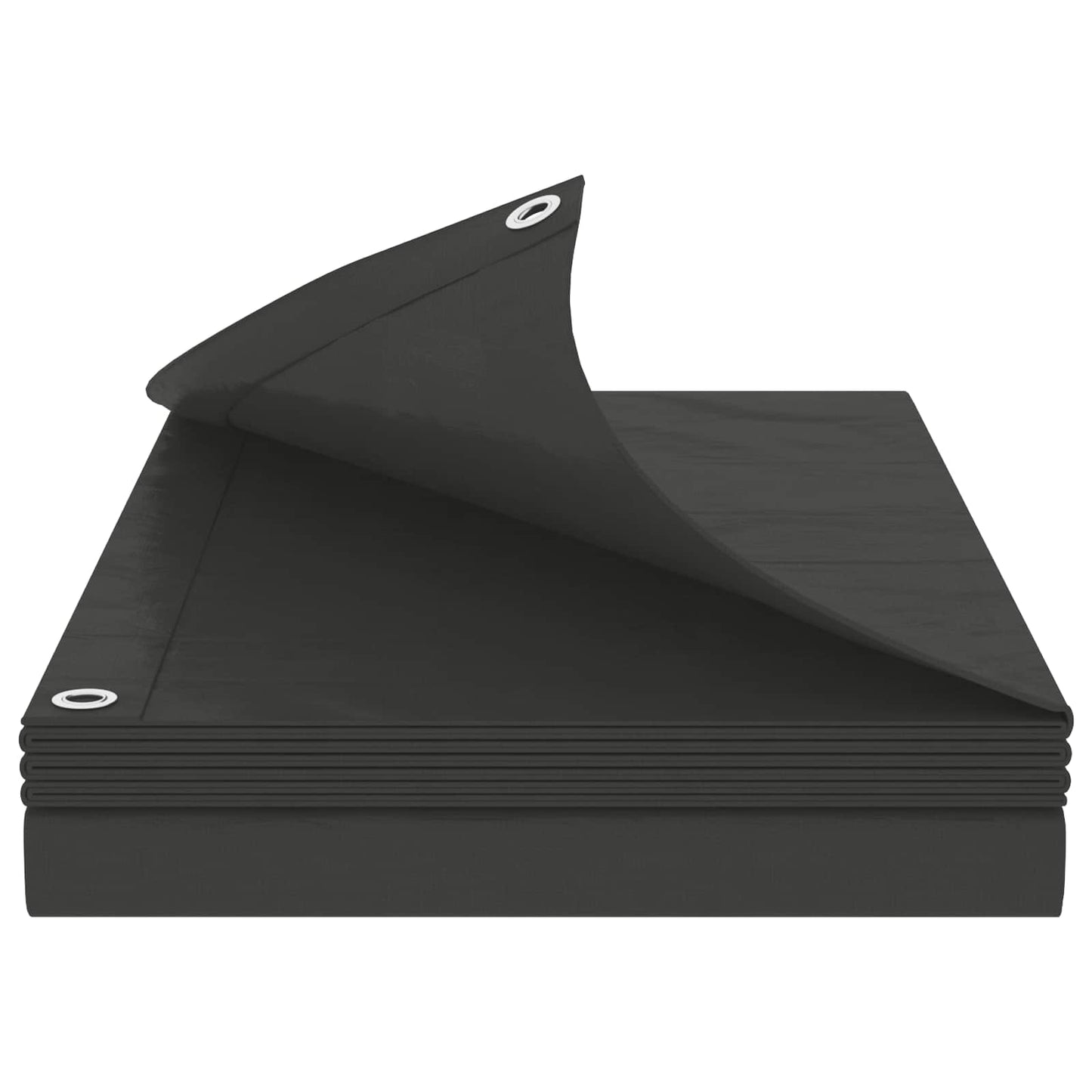 Tarpaulin with Eyelets Anthracite Grey 4 x 5 m 90 gsm PE