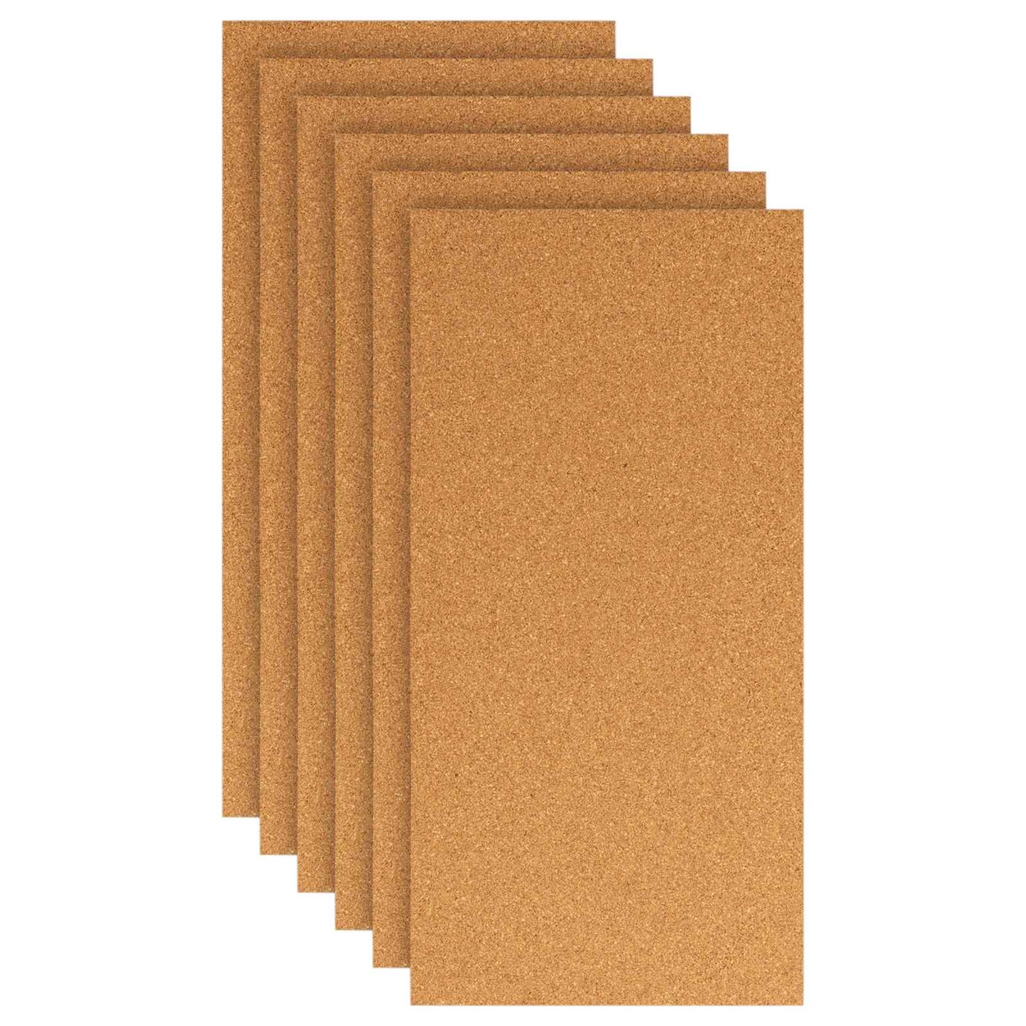 Cork Sheet 6 pcs Brown 100 x 50 cm Cork