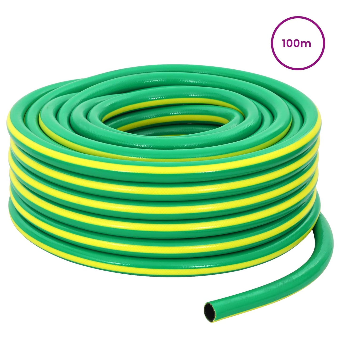 Garden Hose 5-Ply Green and Yellow 3 / 4'' 100 m PVC
