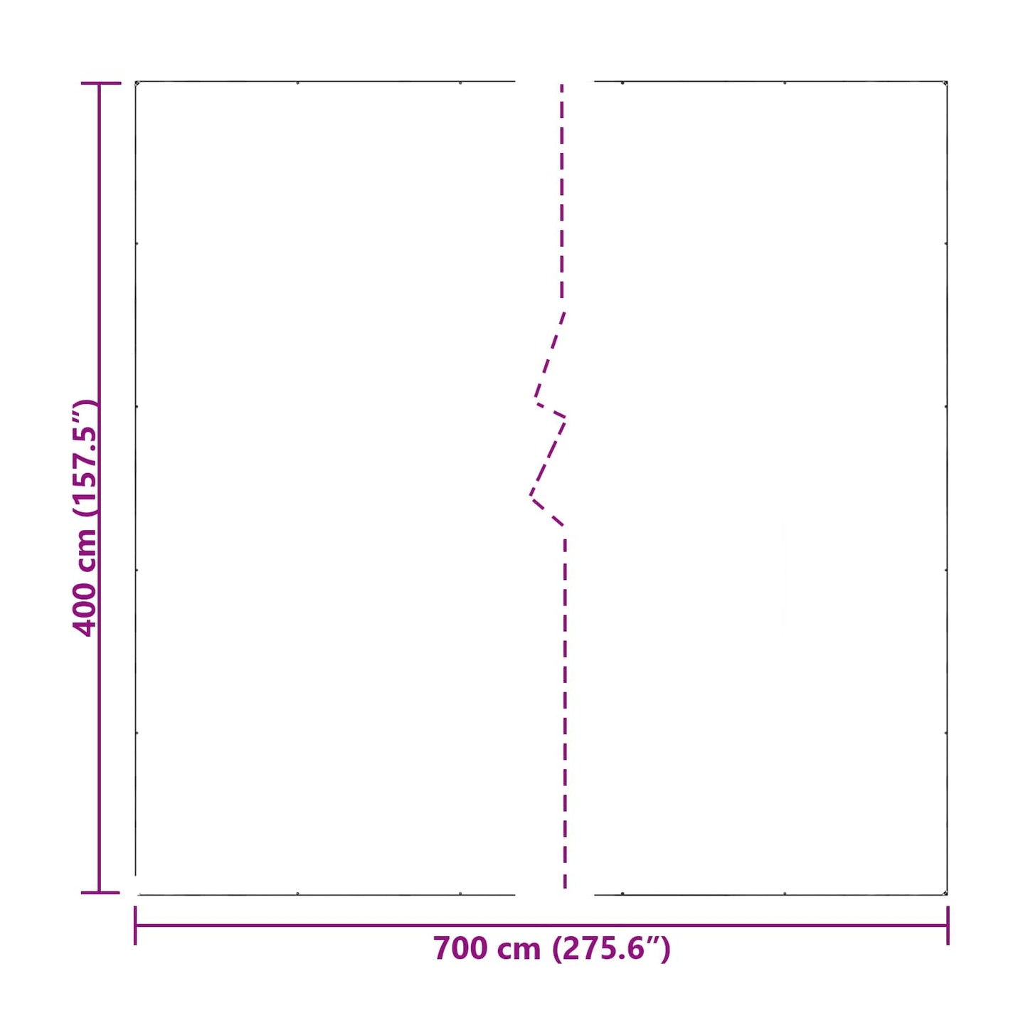 Tarpaulin Transparent 7 x 4 m PE
