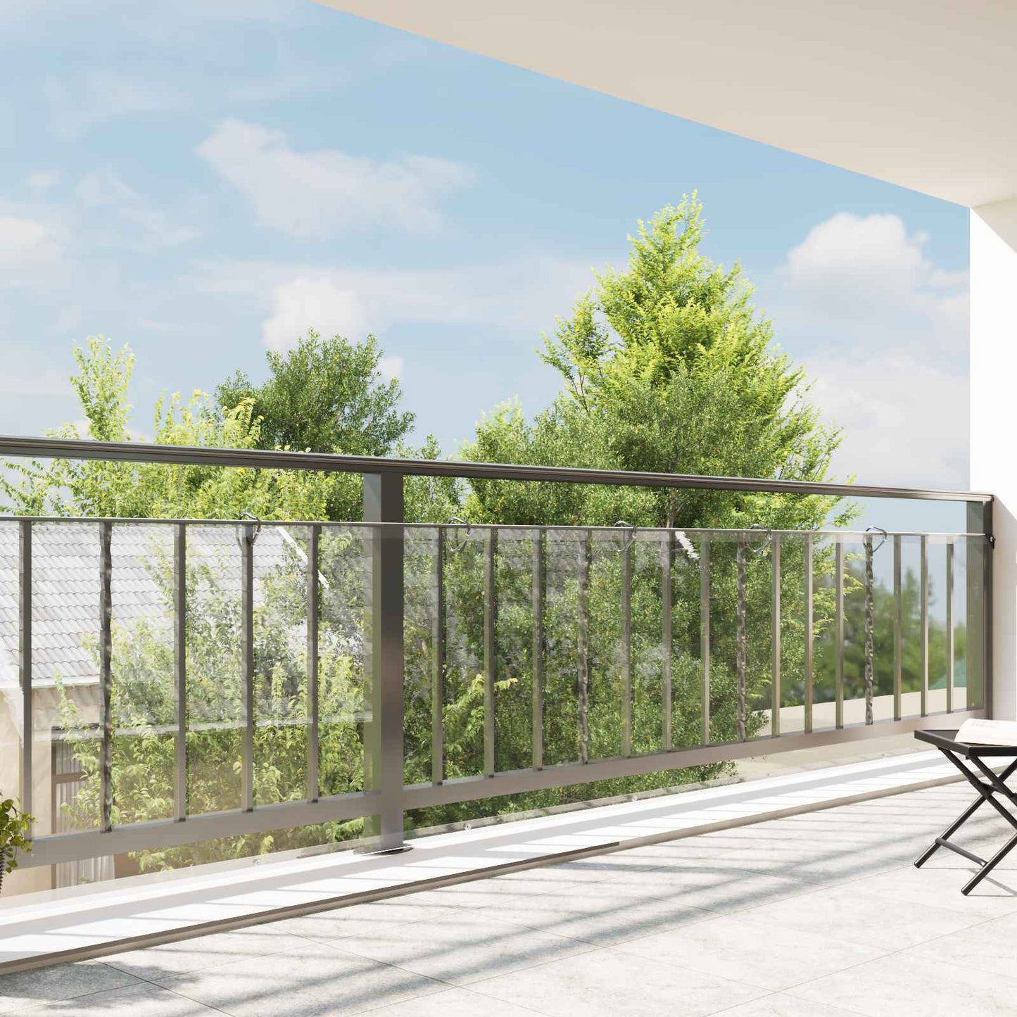 Tarpaulin 350 gsm Transparent 20 x 1.5 m PVC