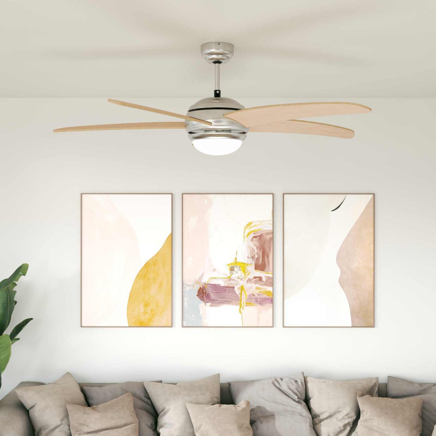 Ceiling Fan with Light Ø 130 cm Sonoma
