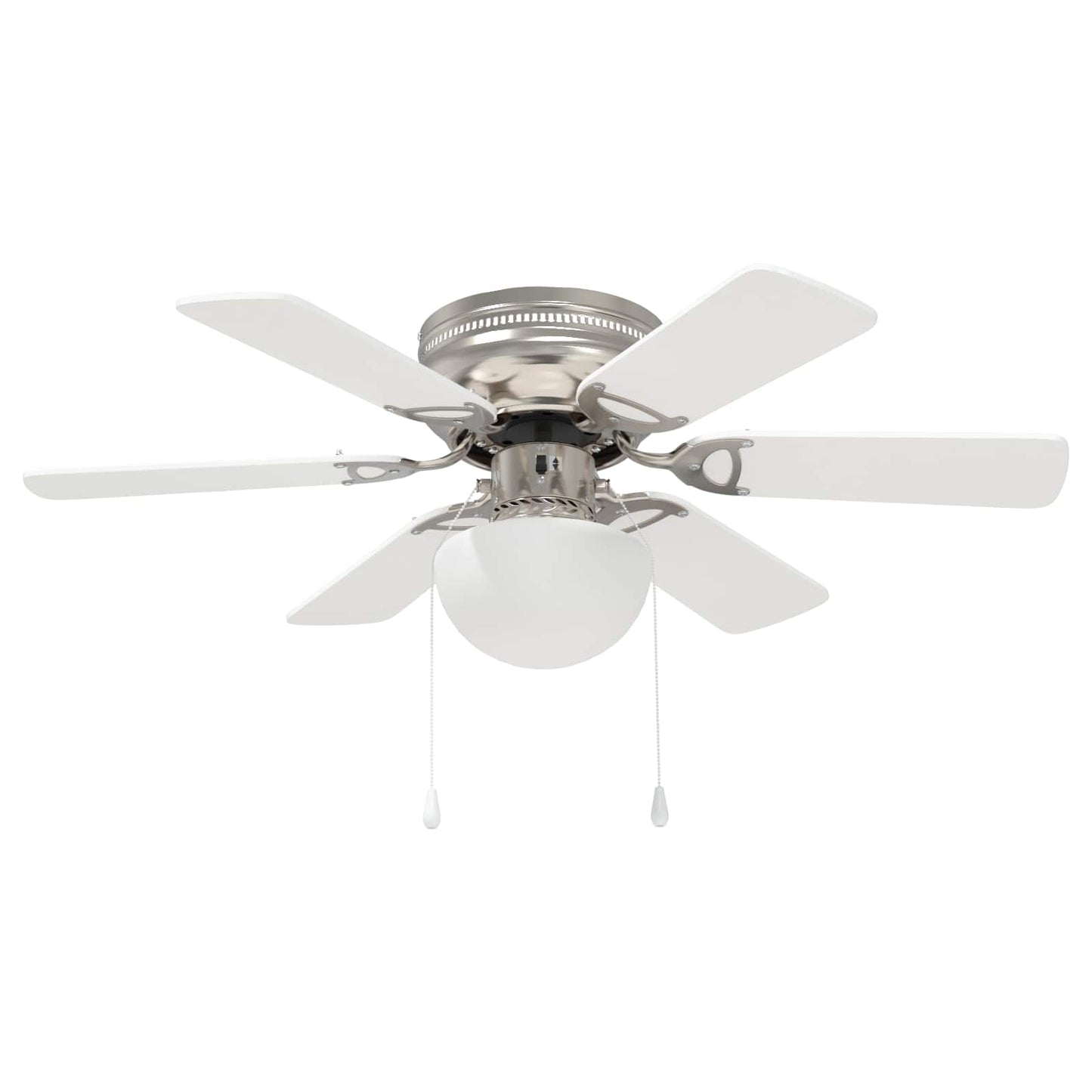 Ceiling Fan with Light Ø 82 cm White