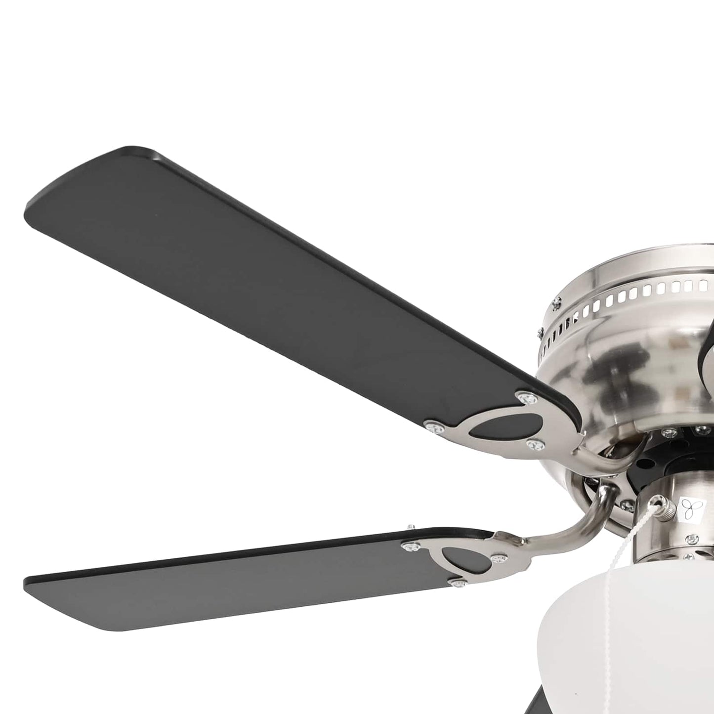 Ceiling Fan with Light Ø 82 cm Black