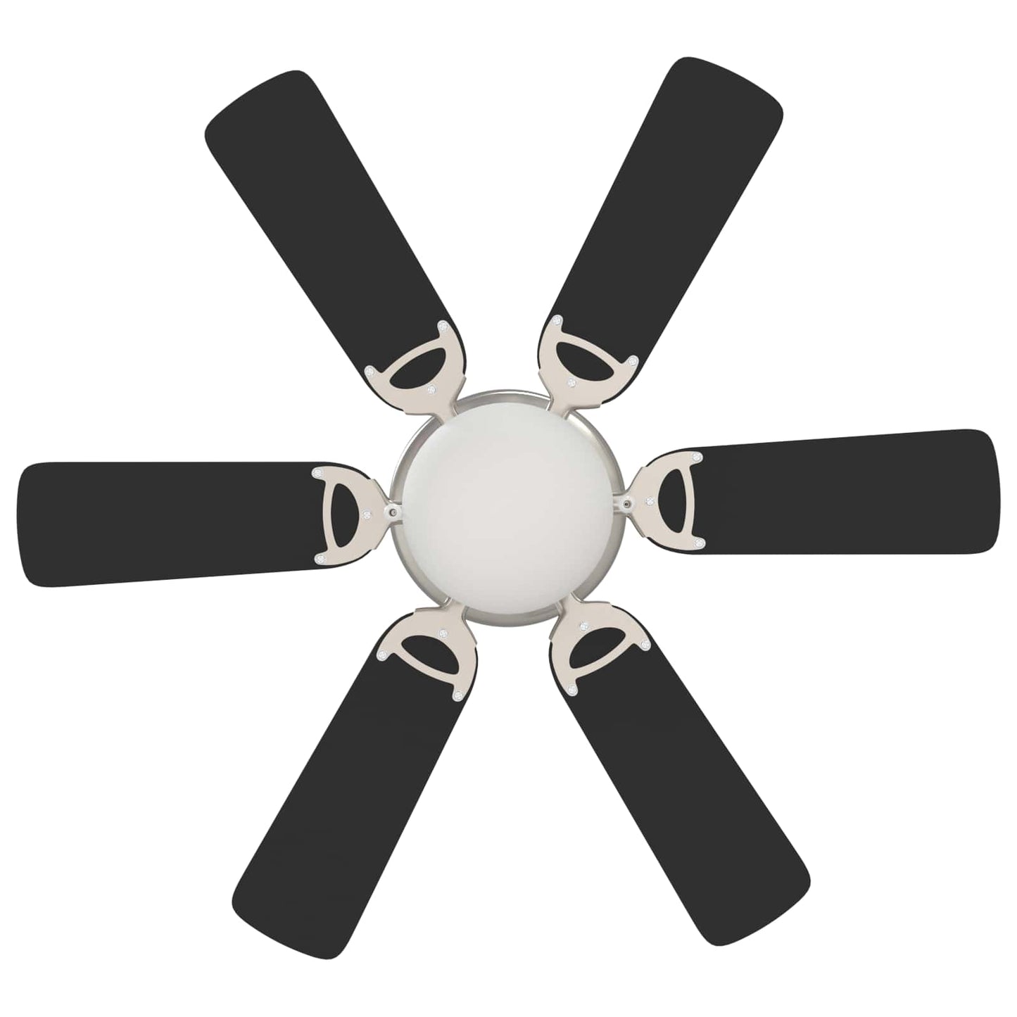 Ceiling Fan with Light Ø 82 cm Black