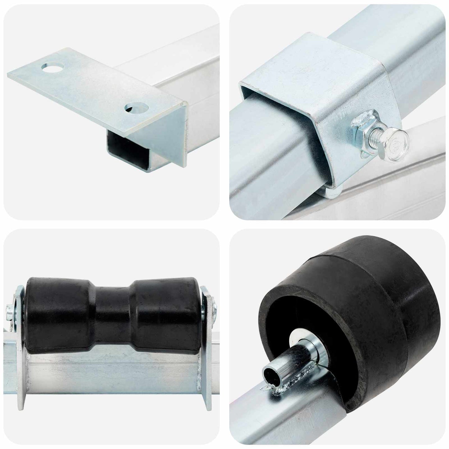 Boat Trailer Bottom Support 111 x 12.5 x 43 cm Galvanised Steel