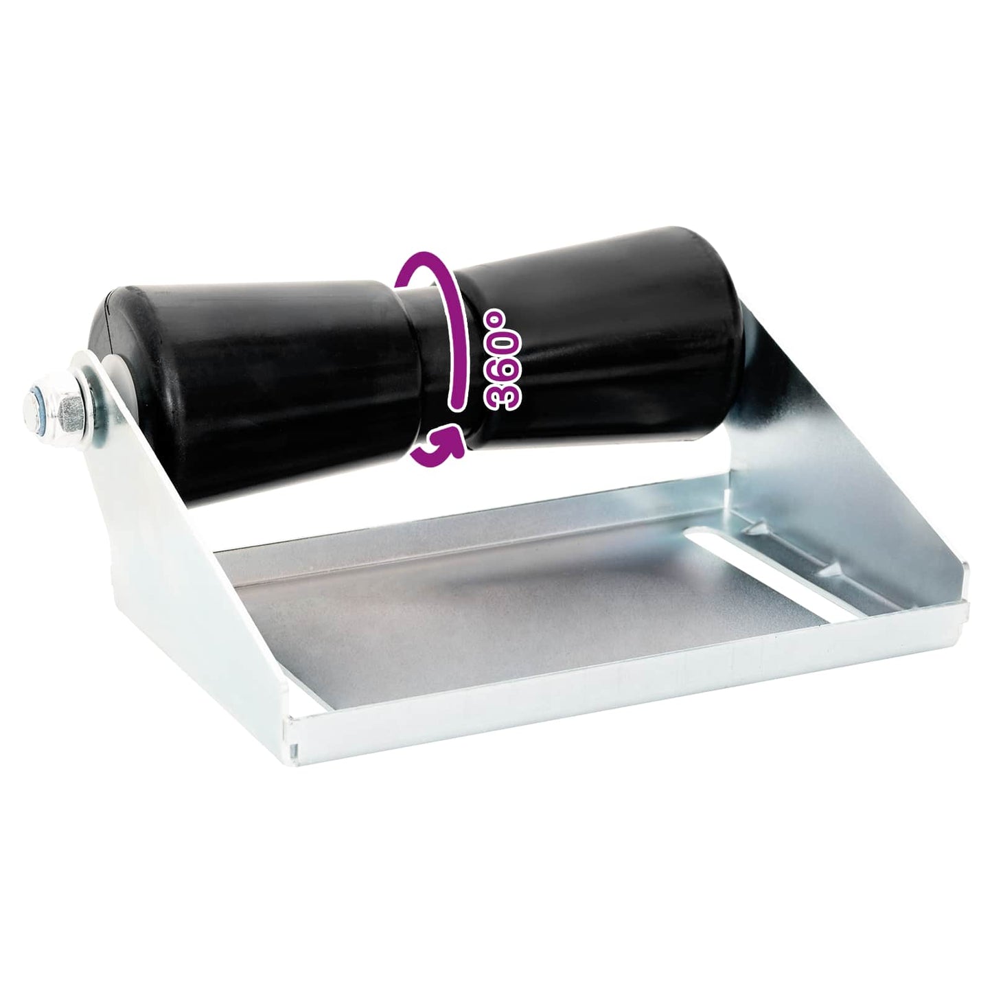 Boat Trailer Roller with Bracket 25.4 cm Galvanised Steel