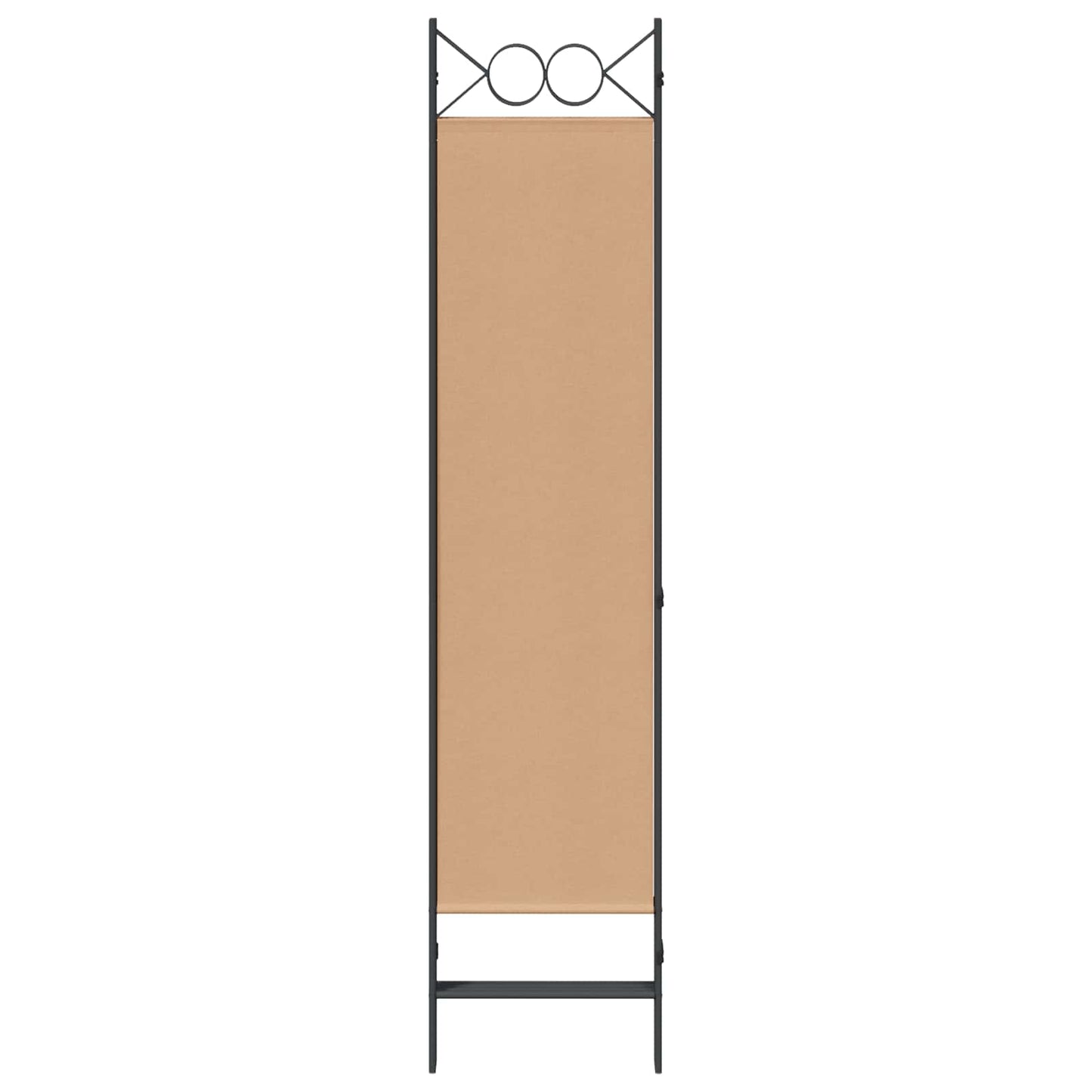 4-Panel Room Divider Beige 160 x 180 cm Fabric