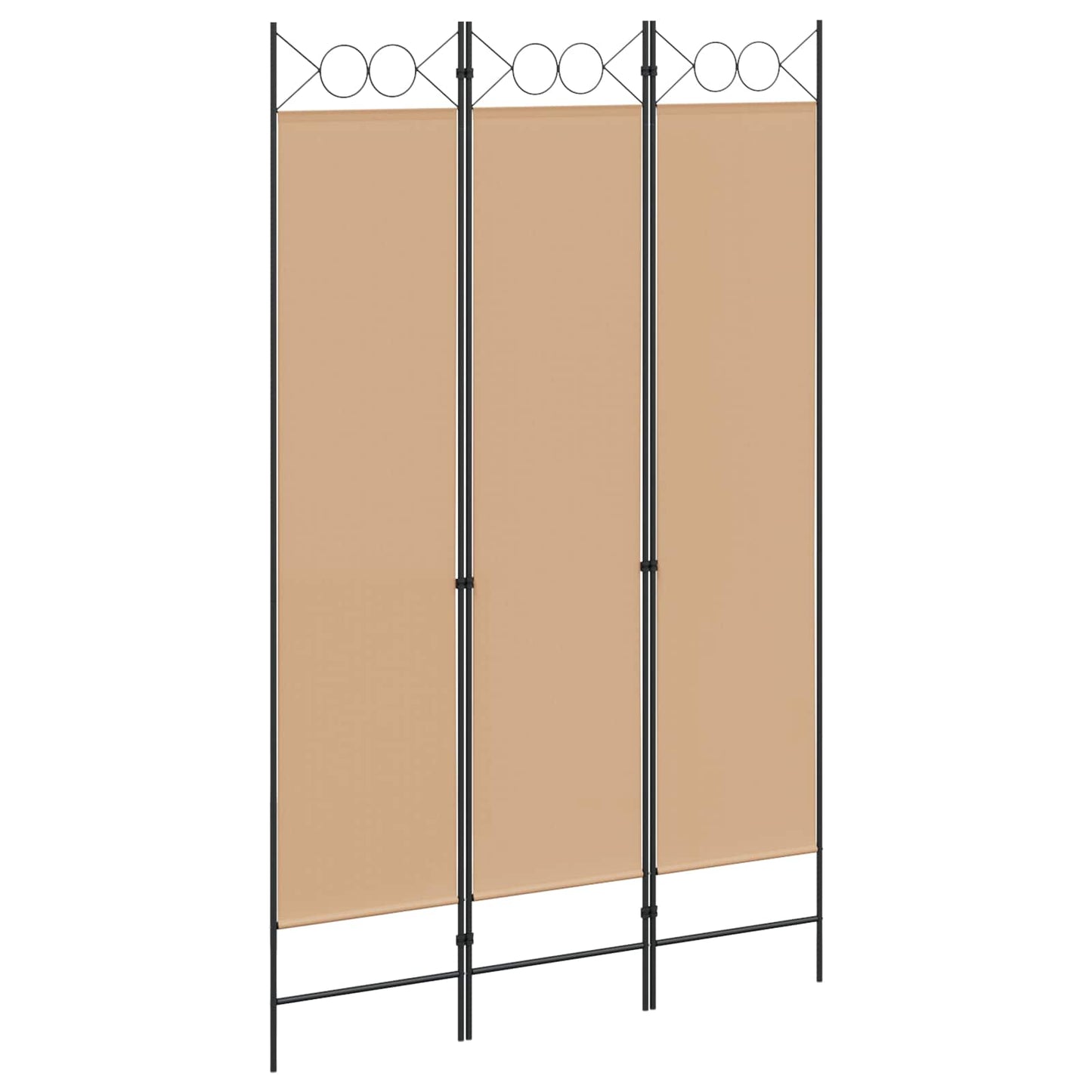 Room Divider Beige 120 x 200 cm Fabric