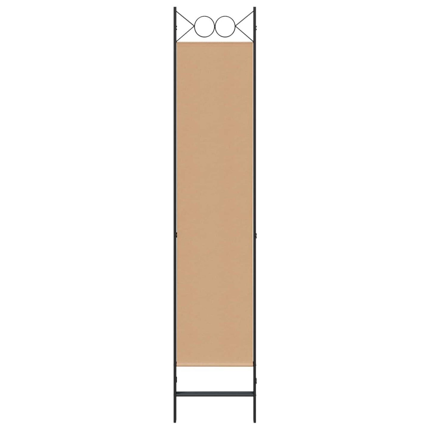 Room Divider Beige 120 x 200 cm Fabric