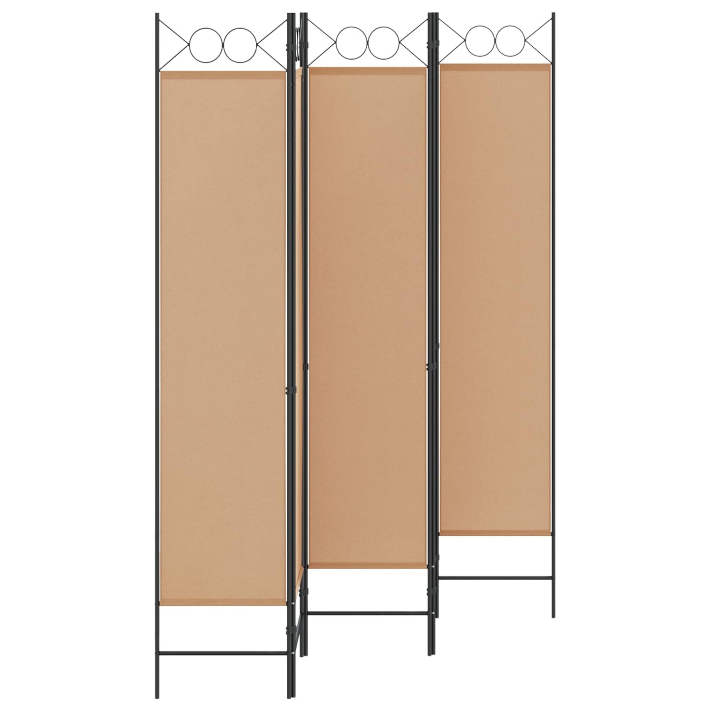 Room Divider Beige 200 x 200 cm Fabric