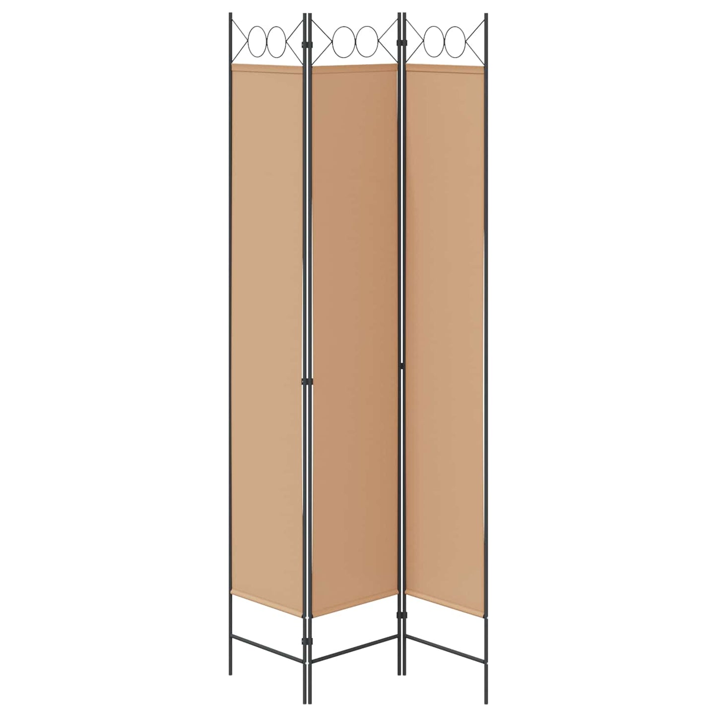 Room Divider Beige 120 x 220 cm Fabric
