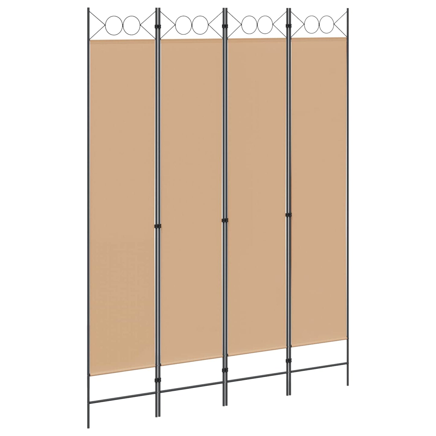 Room Divider Beige 160 x 220 cm Fabric