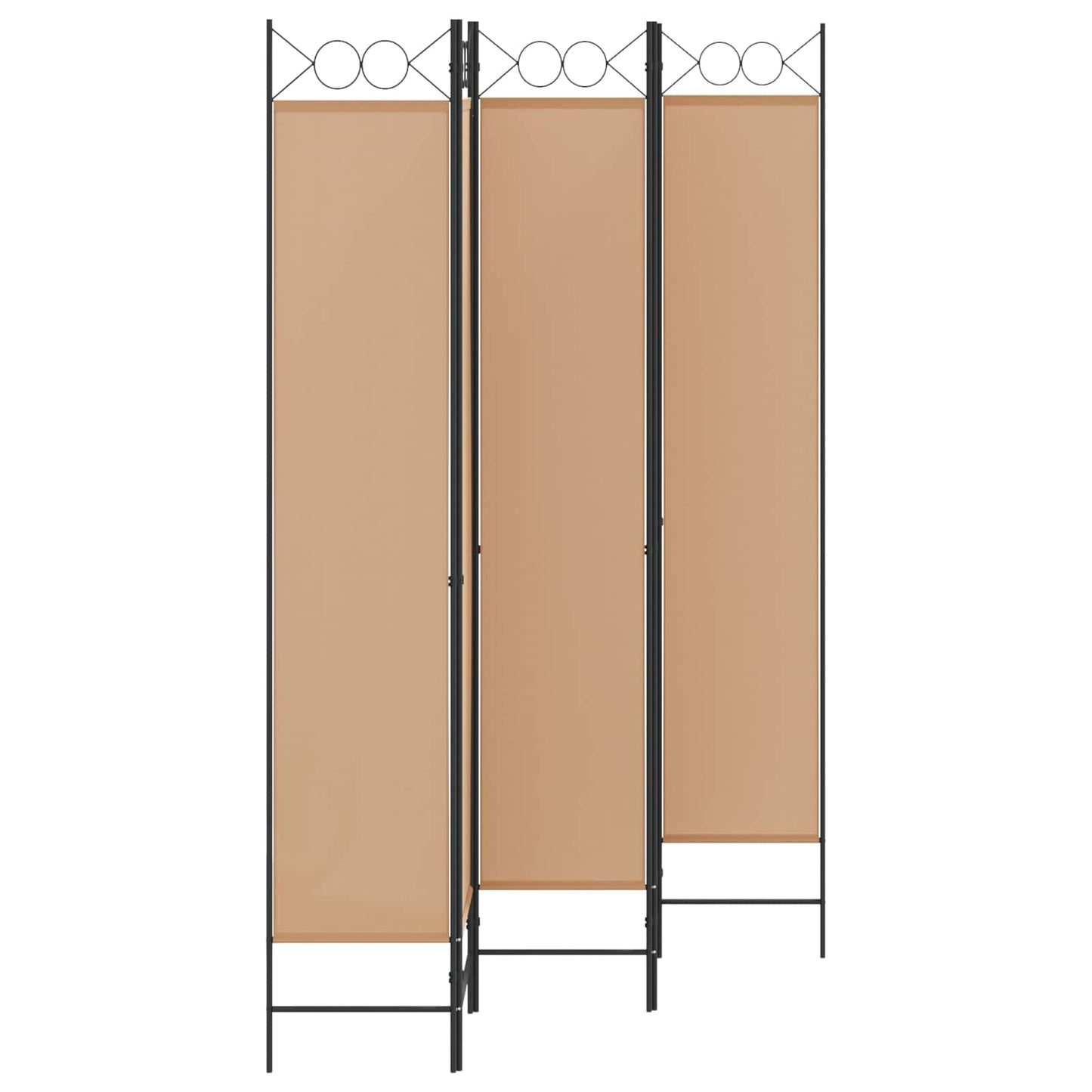 Room Divider Beige 200 x 220 cm Fabric