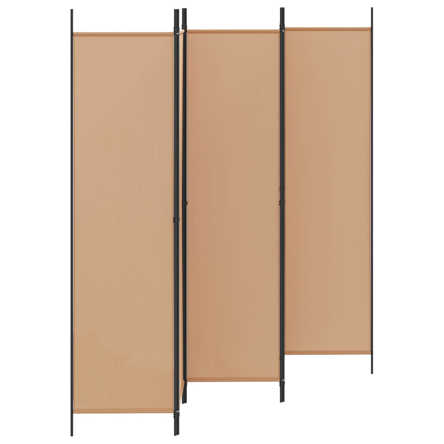 Room Divider Beige 250 x 200 cm Fabric