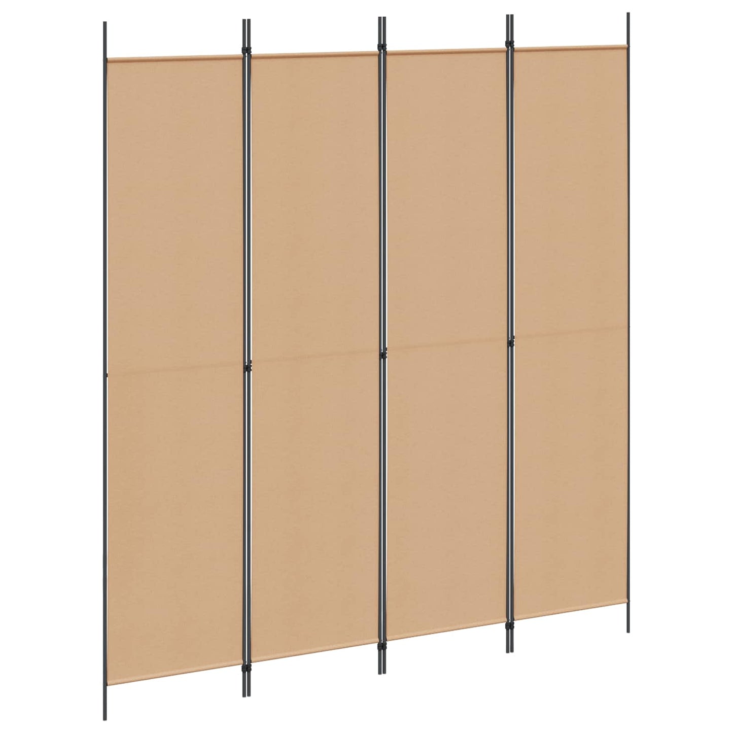 Room Divider Beige 200 x 220 cm Fabric