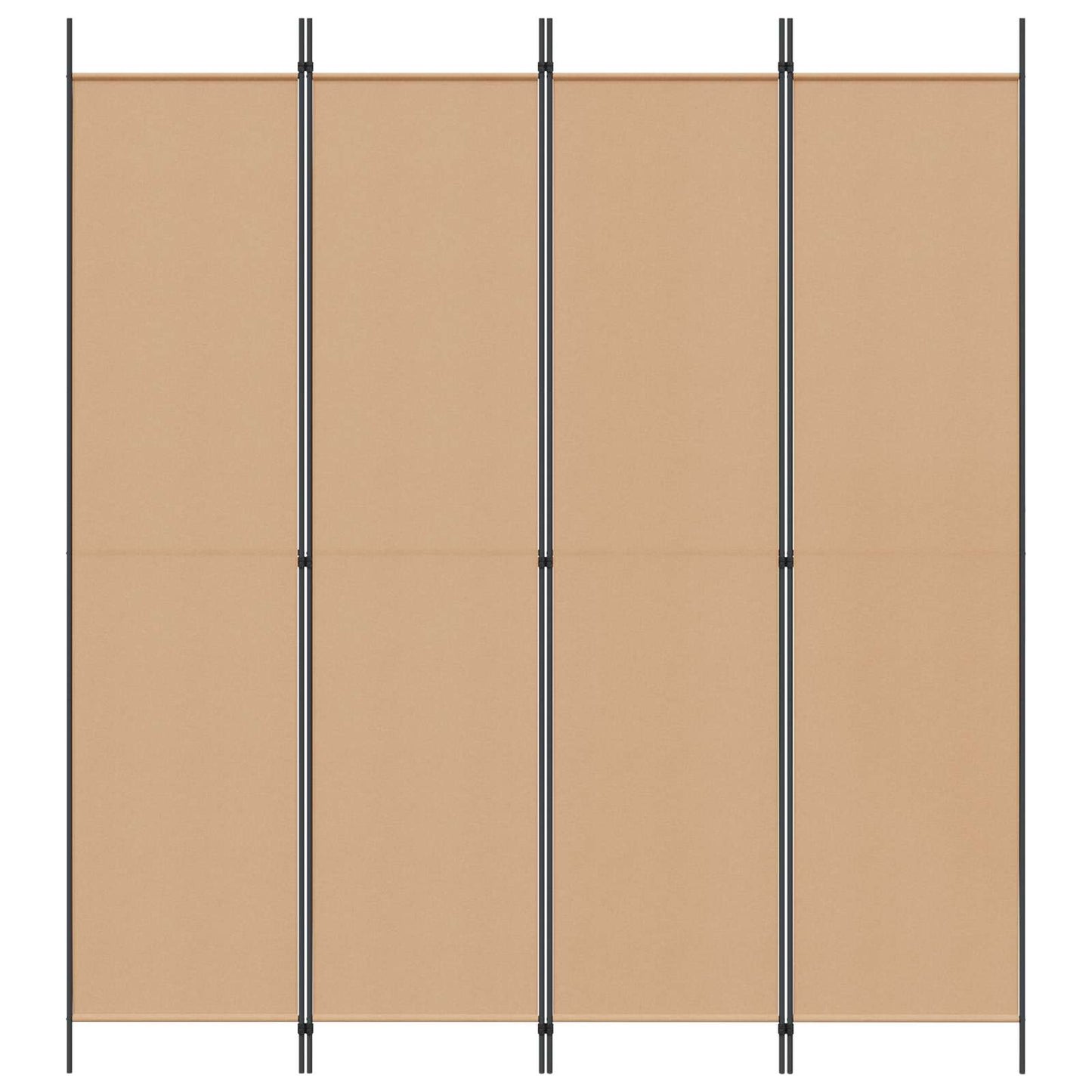 Room Divider Beige 200 x 220 cm Fabric