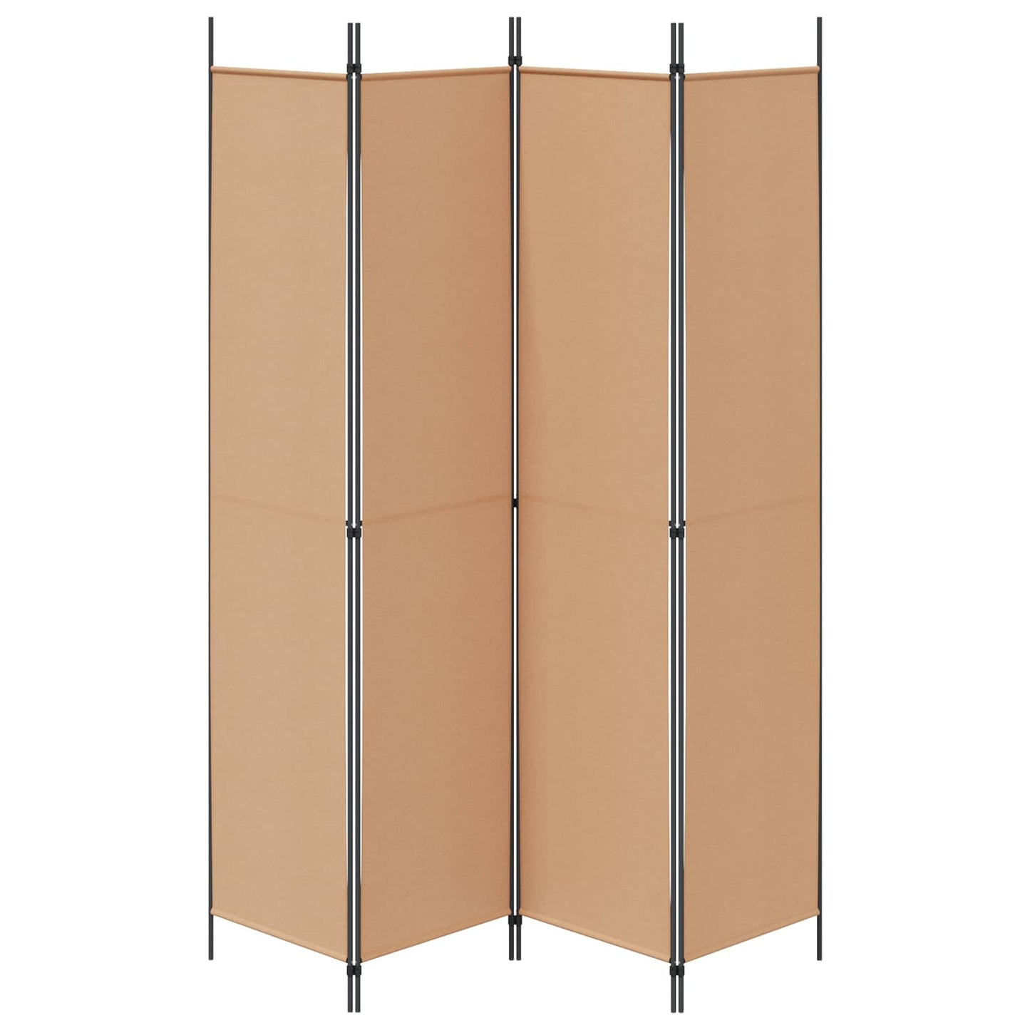 Room Divider Beige 200 x 220 cm Fabric