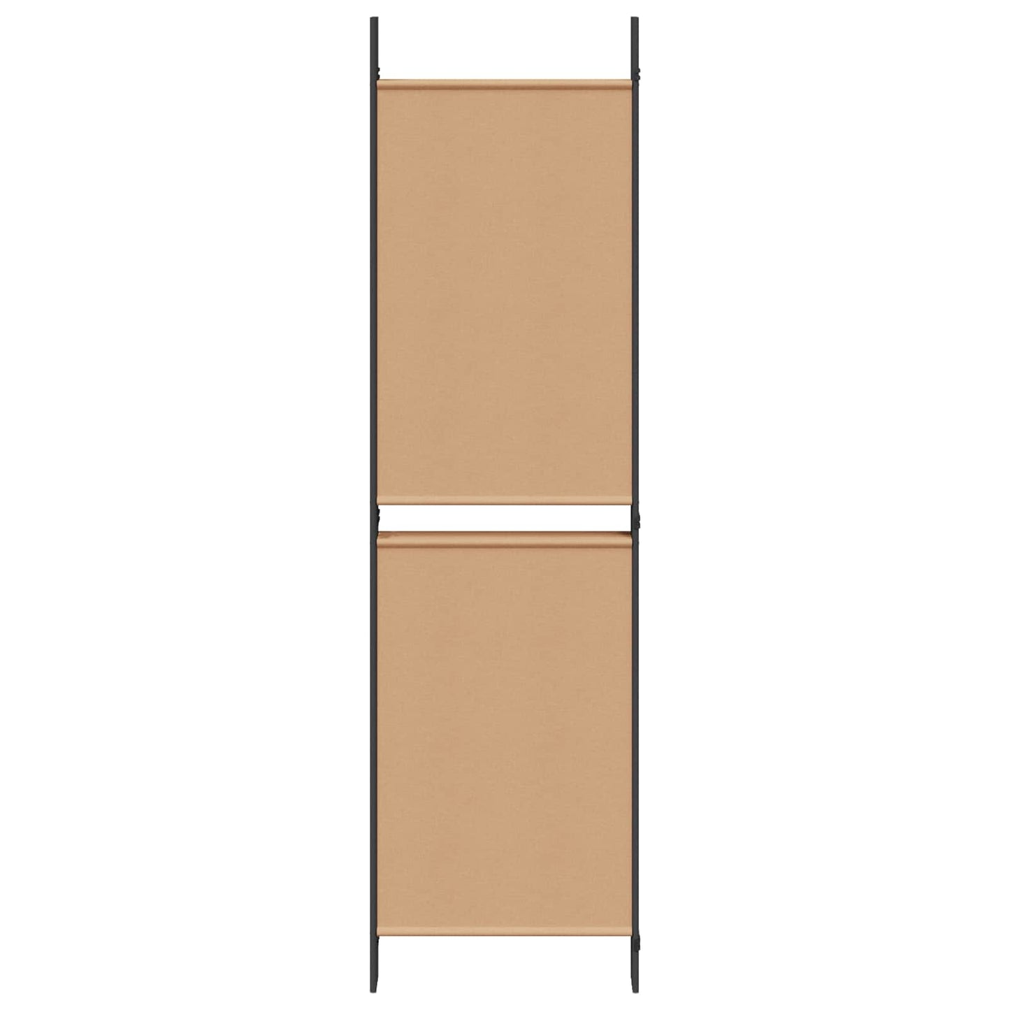 5-Panel Room Divider Beige 250 x 180 cm Fabric