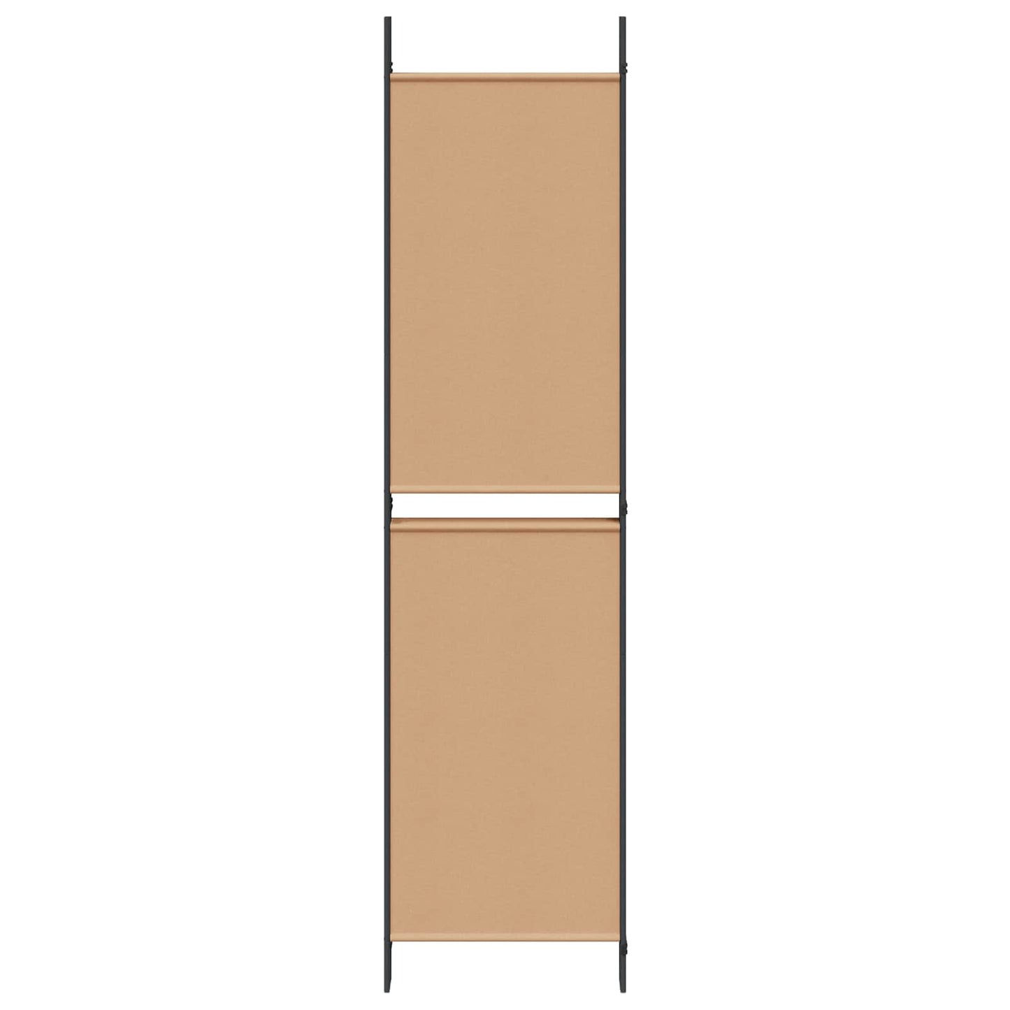 5-Panel Room Divider Beige 250 x 200 cm Fabric