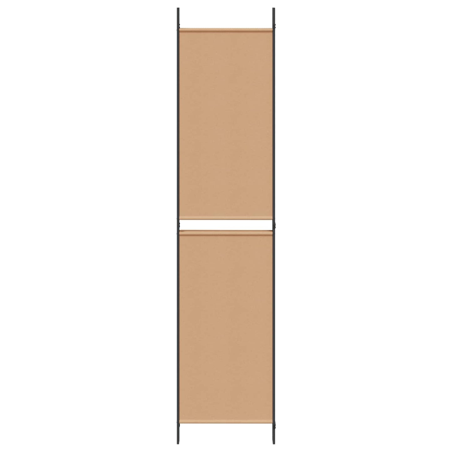 4-Panel Room Divider Beige 200 x 220 cm Fabric