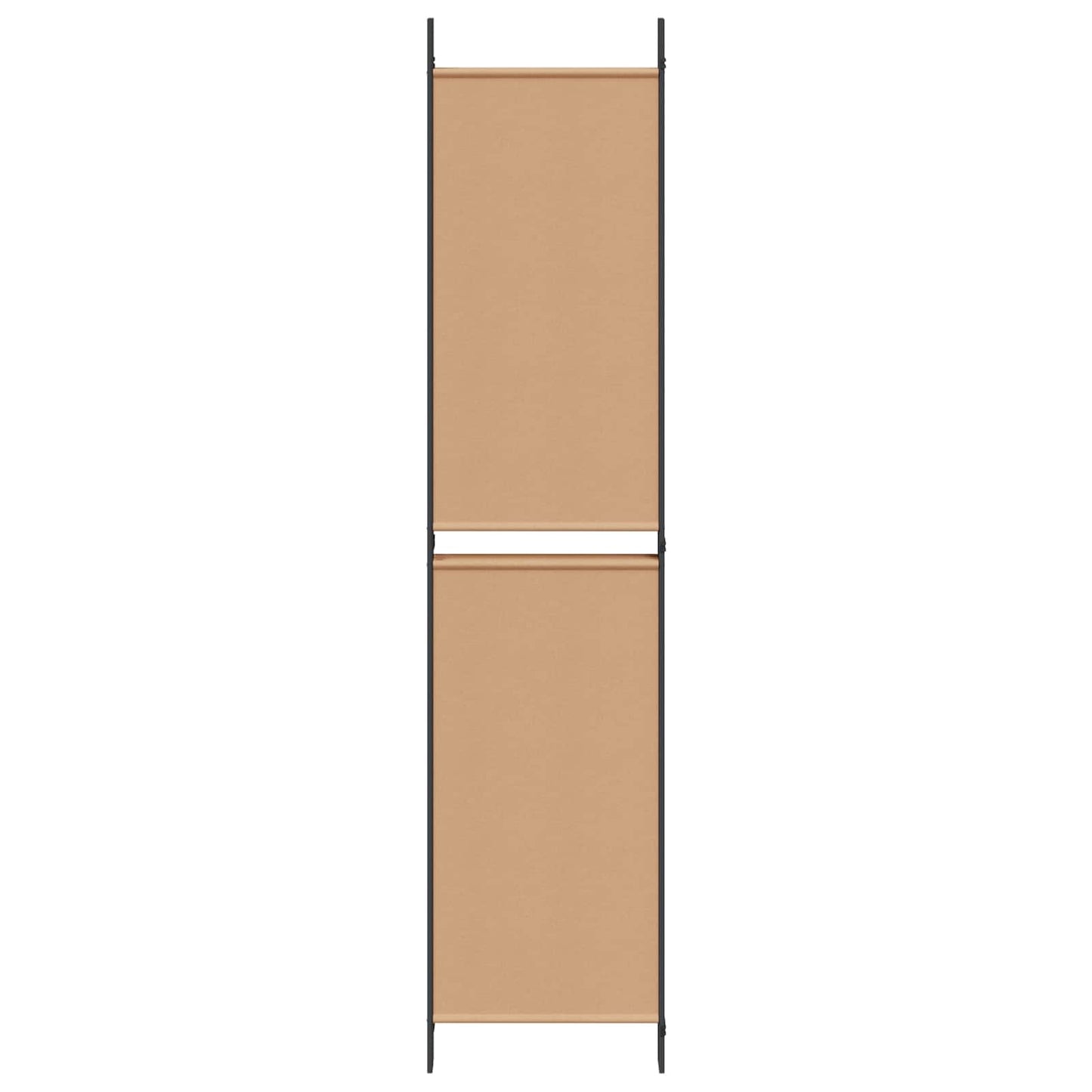 5-Panel Room Divider Beige 250 x 220 cm Fabric