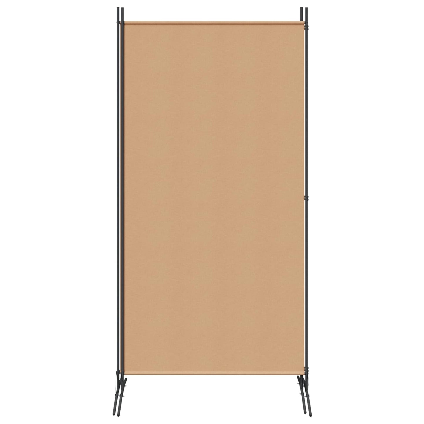2-Panel Room Divider Beige 175 x 180 cm Fabric