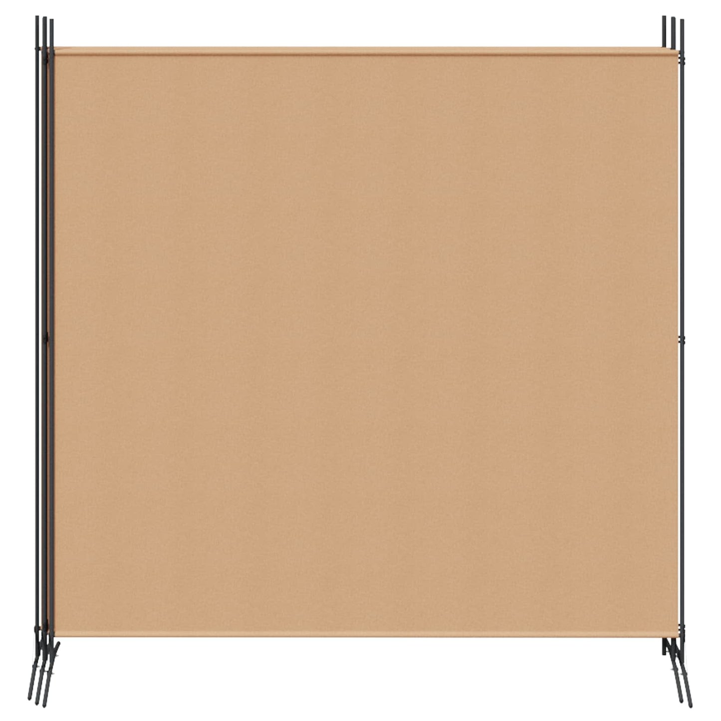 4-Panel Room Divider Beige 698 x 180 cm Fabric