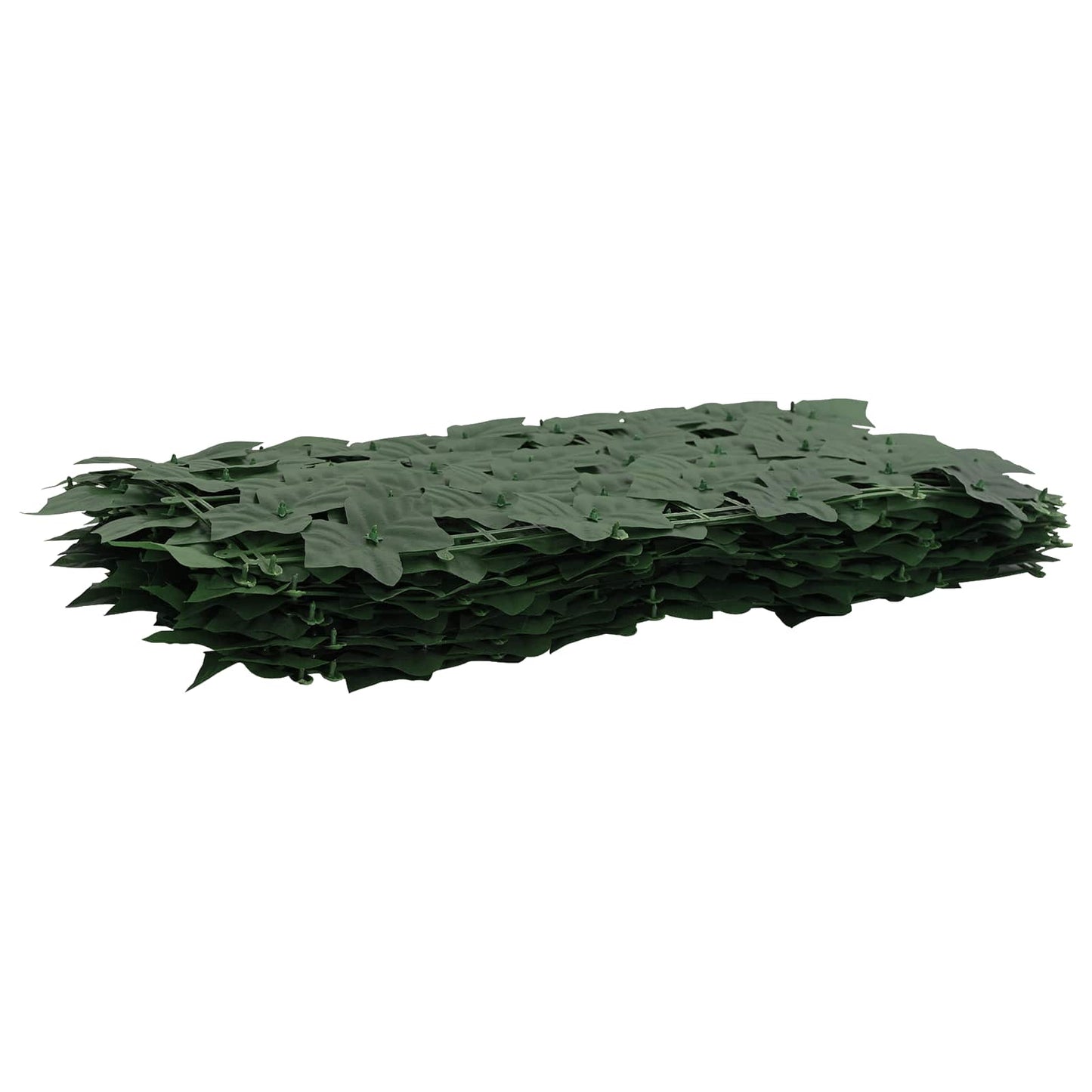 Balcony Screen with Leaves Dark Green 500 x 75 cm