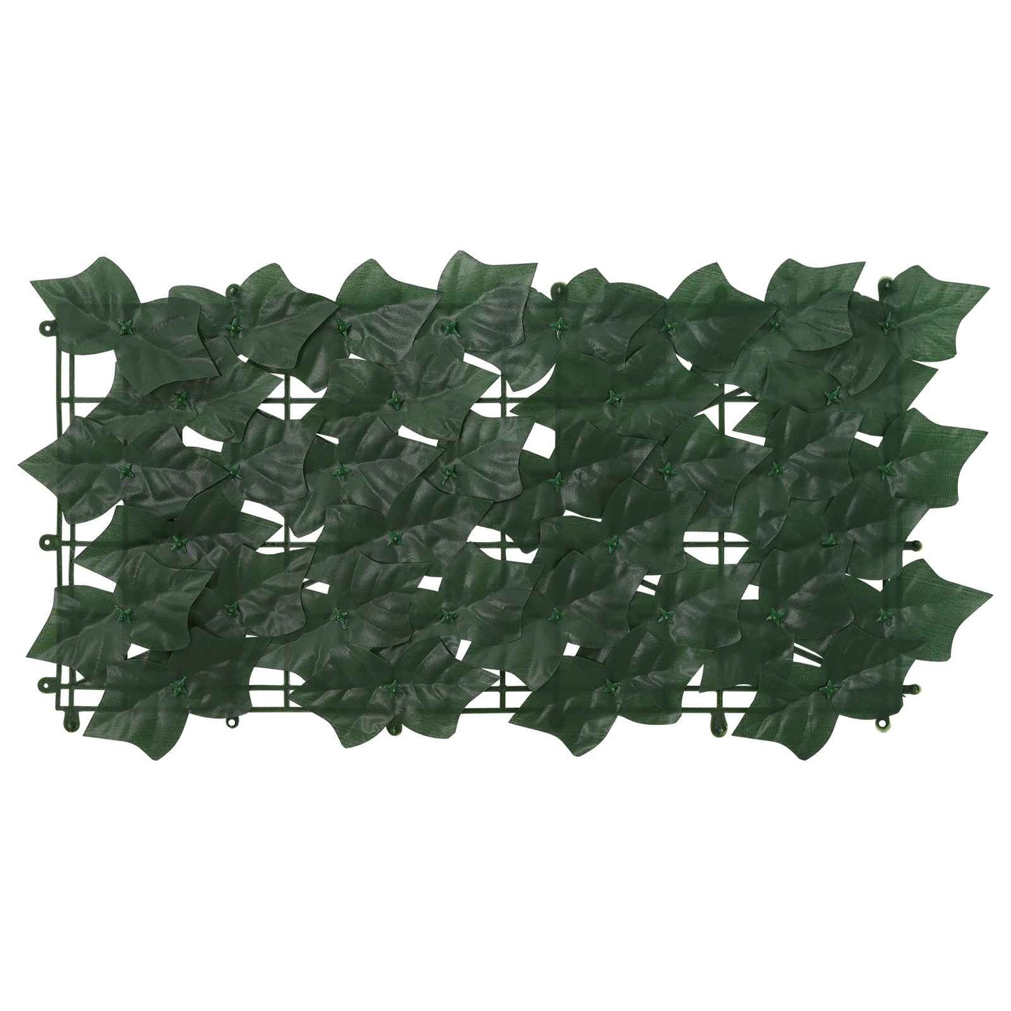 Balcony Screen with Leaves Dark Green 600 x 75 cm