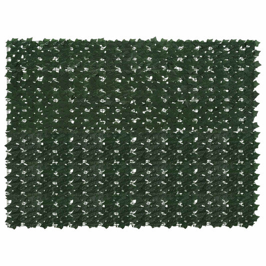 Balcony Screen with Leaves Dark Green 200 x 150 cm