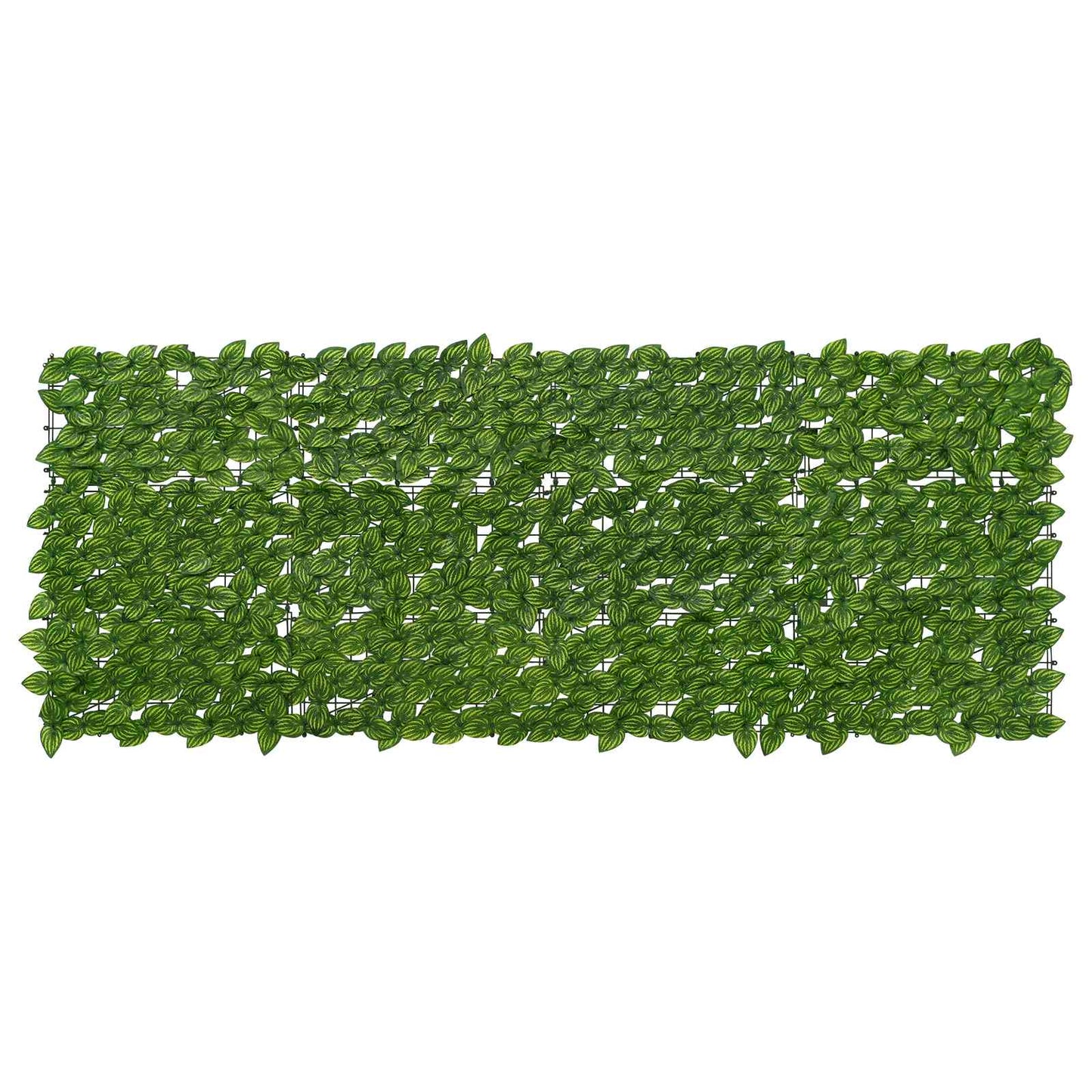 Balcony Screen with Leaves Green and Yellow 200 x 75 cm