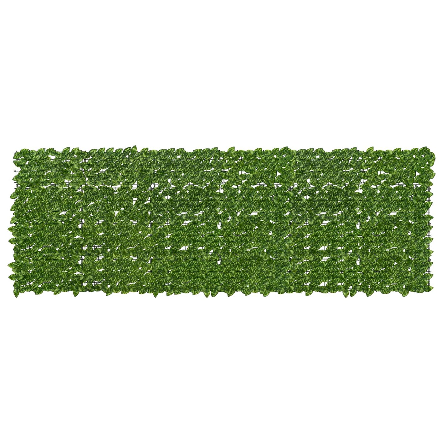 Balcony Screen with Leaves Green and Yellow 300 x 100 cm