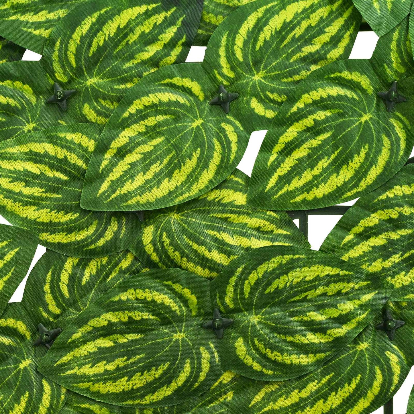 Balcony Screen with Leaves Green and Yellow 400 x 100 cm