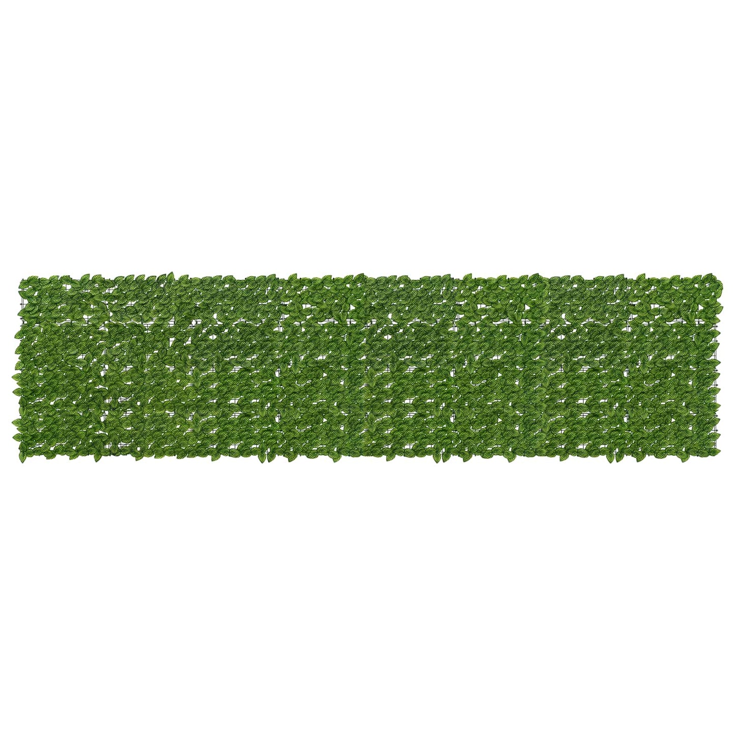Balcony Screen with Leaves Green and Yellow 400 x 100 cm