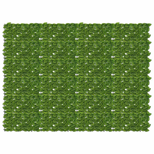 Balcony Screen with Leaves Green and Yellow 200 x 150 cm