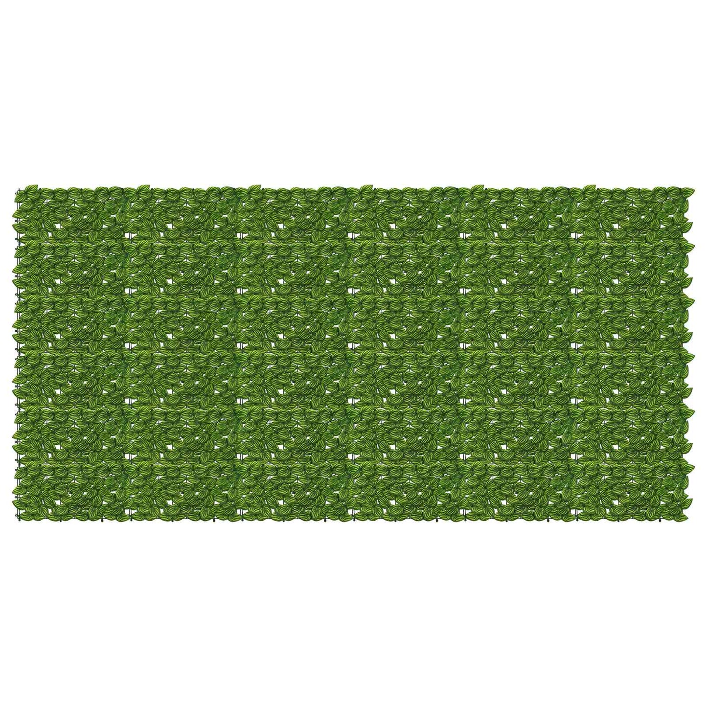 Balcony Screen with Leaves Green and Yellow 300 x 150 cm
