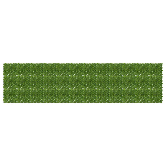 Balcony Screen with Leaves Green and Yellow 600 x 150 cm
