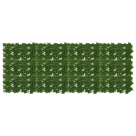 Balcony Screen with Leaves Green 200 x 75 cm