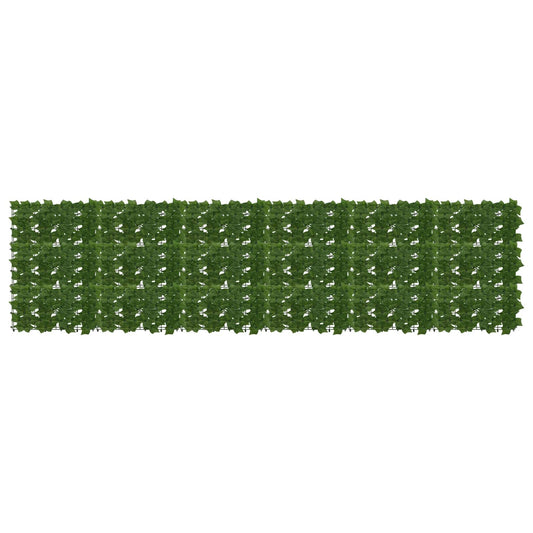 Balcony Screen with Leaves Green 300 x 75 cm