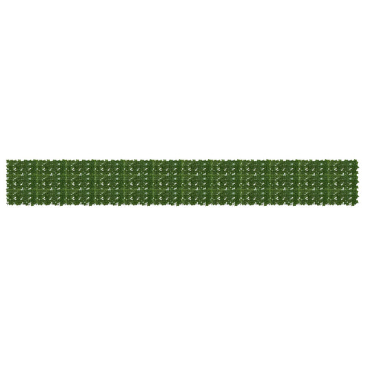 Balcony Screen with Leaves Green 600 x 75 cm