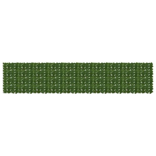 Balcony Screen with Leaves Green 500 x 100 cm
