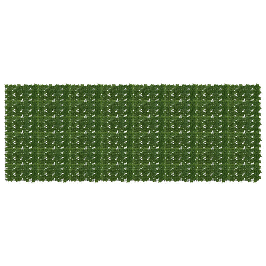 Balcony Screen with Leaves Green 400 x 150 cm