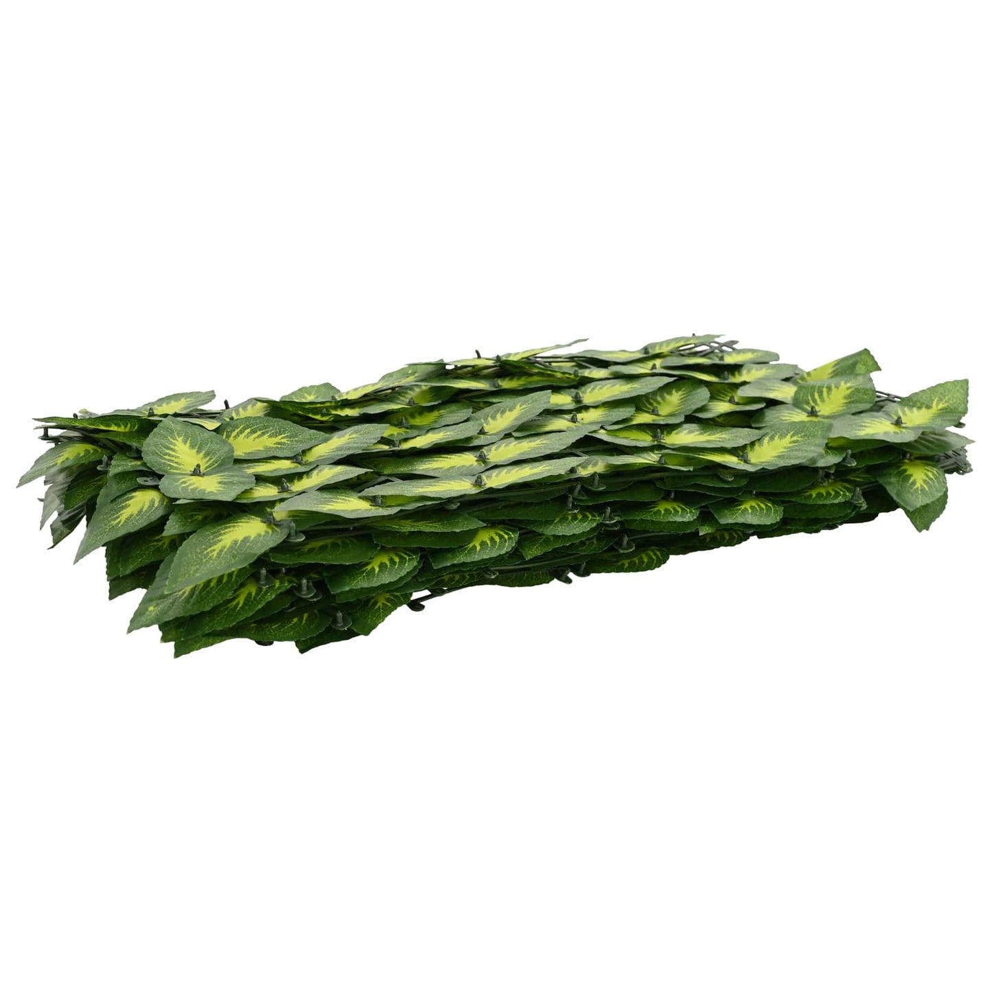 Balcony Screen with Leaves Green and Yellow 200 x 75 cm