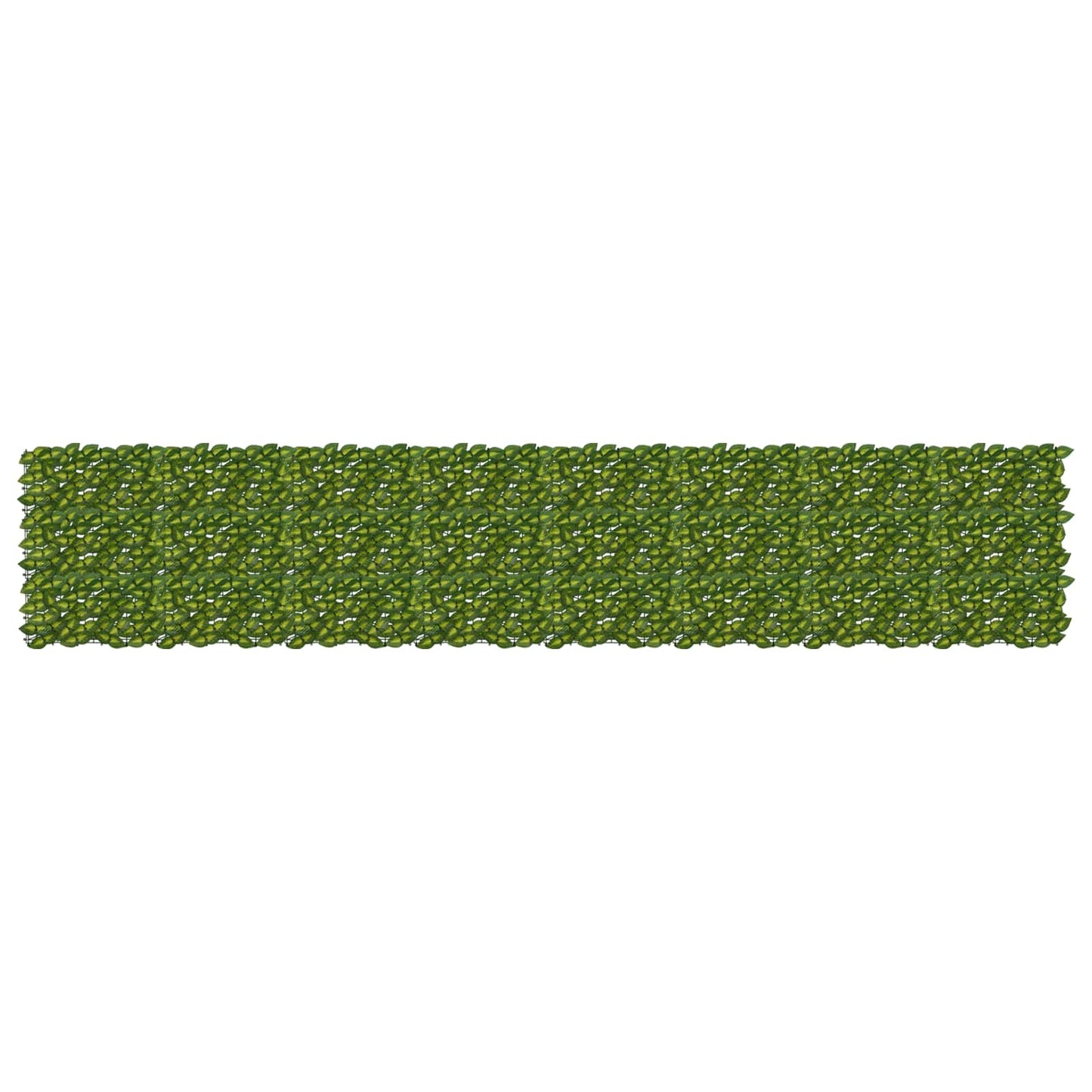 Balcony Screen with Leaves Green and Yellow 400 x 75 cm