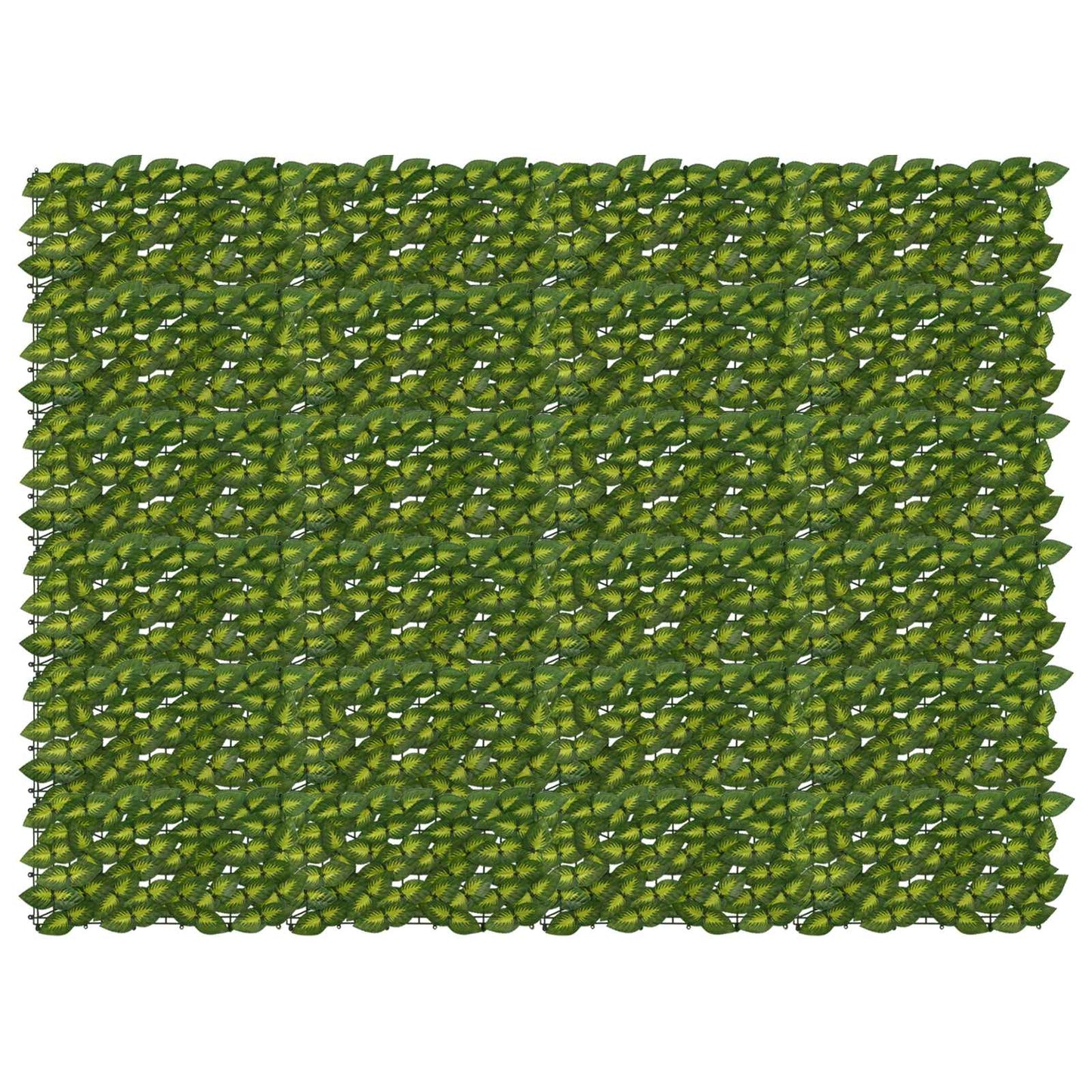 Balcony Screen with Leaves Green and Yellow 200 x 150 cm