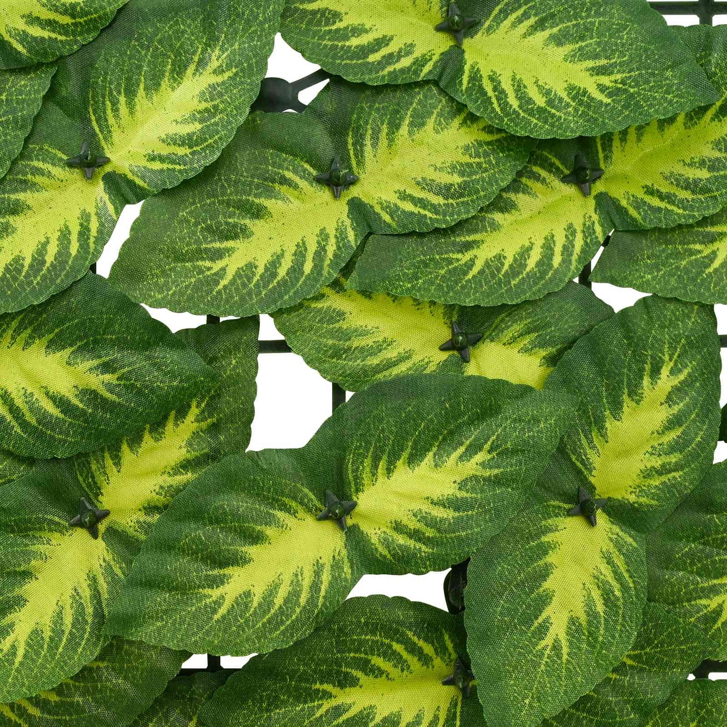 Balcony Screen with Leaves Green and Yellow 600 x 150 cm
