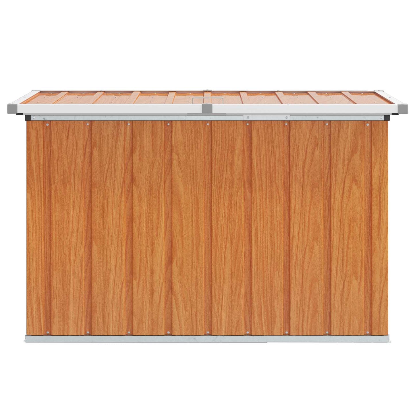 Outdoor Storage Box Wood 109 x 67 x 65 cm Galvanised Steel