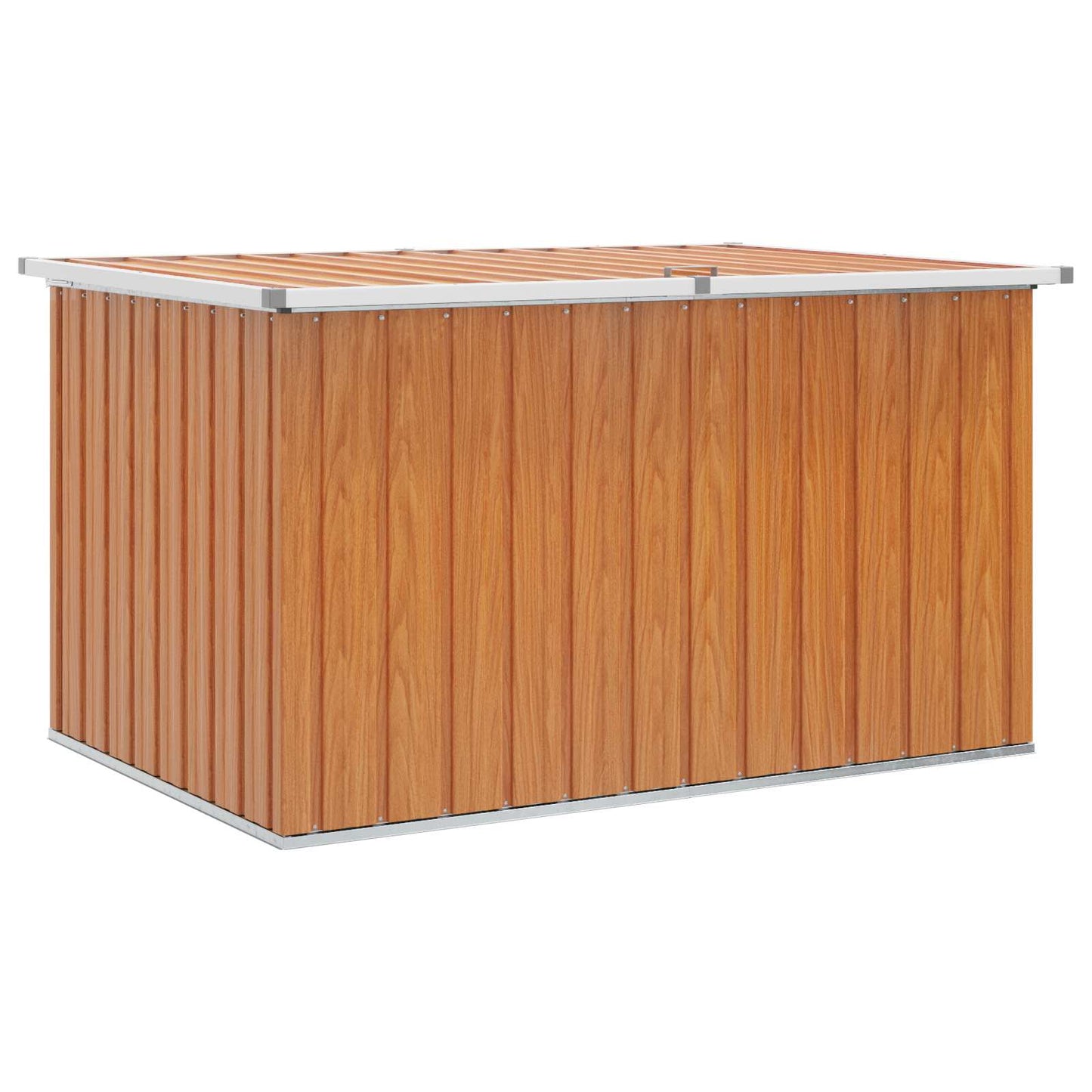 Outdoor Storage Box Galvanised Steel 150 x 101 x 91 cm Wood