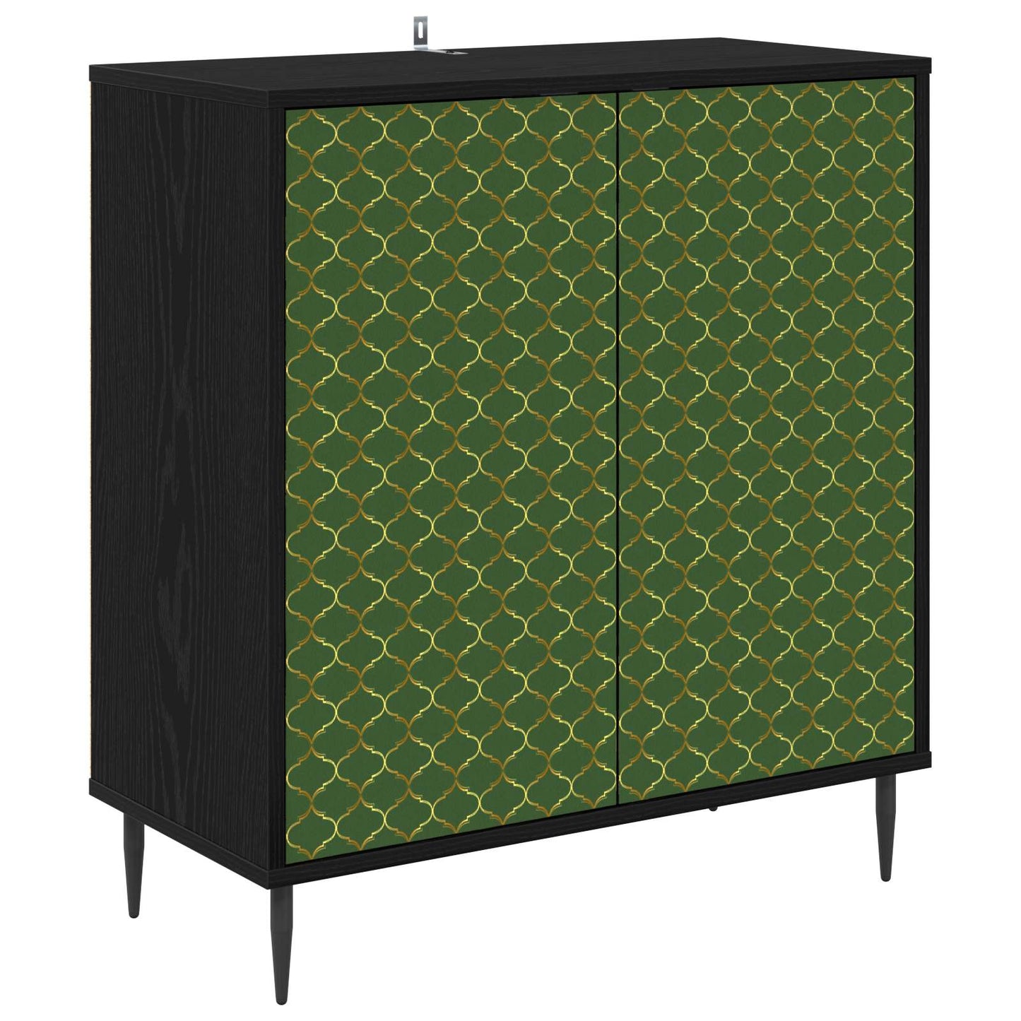Sideboard GELEEN Black Oak 69 x 33 x 76 cm Engineered Wood